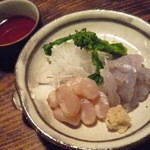 旅館阿久根 - たいらぎの貝柱/ハゼクチ（夕食）