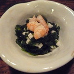 旅館阿久根 - 海老と水前寺海苔（夕食）