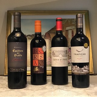 Special wines carefully selected by the chef