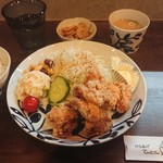 Karaage Tentekon - からあげ定食(むね&もも)870円(税込)