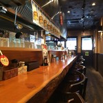 カスヤ - R.1.6.29.昼 内観：カウンター席一番奥から出入口方面