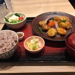 Ootoya - スケソウダラと野菜の黒酢あん定食