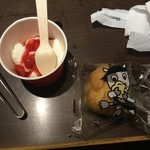 牛角 - 杏仁豆腐とシューアイス