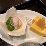 なごみ一席 成庵 - 酢の物と卵焼き