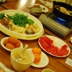 ホリデーアフタヌーン - 夕食の近江牛すき焼き
