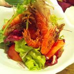 えぼし - ソフトシェルシュリンプの唐揚げサラダ