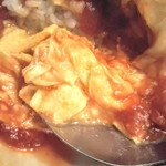 ビストロ・ぽわぶる - 卵がトロトロ！湯葉みたいに何層にも重なってる感じ。