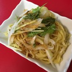 めだかタンタン - 紅油餃子の追い麺