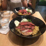 ローストビーフ油そば ビースト - ＊ 定番　熟成醤油油そば　(税込)960円