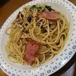 スパゲティ屋くぼやん - 塩ニンニク（大盛り）