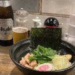 担々麺 にし森 - 期間限定　煮干し油そば　850円。