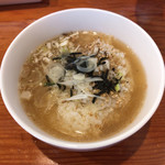 麺屋ブルーズ - ぞうすい飯 スープ投入