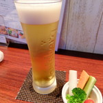 Sumokichi - ビールと突き出し (19年7月)