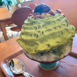 つばめ氷菓店 - 和栗ミルク抹茶ラテエスプーマ