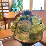 つばめ氷菓店 - 和栗ミルク抹茶ラテエスプーマ