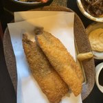 和久 - 鯵フライ、結構大きい。