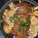 和久 - 豚カツの玉子とじ、ツユダクです。