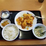 Shokkyaku I - ムキ海老のチリソース定食