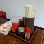 マルミ・サンライズ食堂 - テーブルの上