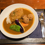 ターラ - TARA Curry ラム団子 1000円 
            辛さ「辛い」ライス・カレー大盛+100円