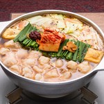 flaming Motsu-nabe (Offal hotpot)