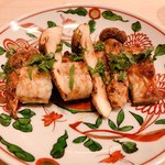 はらまさ - 琵琶湖産天然鰻の関西風直焼きと 松茸（≧∇≦）