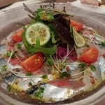 スペラーレ - 秋刀魚のカルパッチョ 980円　ちょうど良い型のものが入荷したとのことで数量限定です！