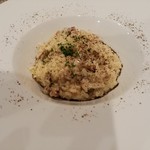 スペラーレ - キノコのゴルゴンゾーラリゾット 1380円　お米の硬さがベスト!!