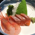 斉北荘 - 信州サーモンも、甘海老も新鮮( ^ω^ )