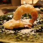 天ぷら料理 花歩 - 車エビ