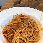 イタリアンバール アンダンテ - 撮るのを忘れて食べている途中で汚い！