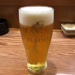 酒粋 醍醐 - 生ビール。600円