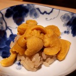 鮨 猪股 - 雲丹　北海道昆布森