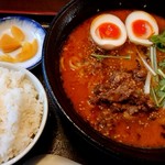しな喜 - 担々麺＋小ライス(980円)