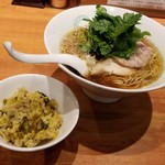 麺屋 六感堂 - チャコ飯＋ゆずみつばらーめん（醤油）