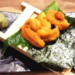 地魚屋台とっつぁん - うに 650円。最近食べた中ではピカイチの旨さやったわ！