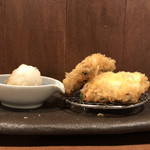 酒肴 新屋敷 - 太刀魚のフライ。