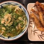 丸亀製麺 - 201909かけ辛かしわ天げそ天