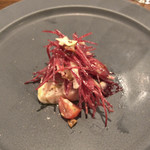 Risutorante Hanatani - ～前菜～
                        赤鶏とビーツ
