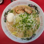 いってつ -  2019年9月　ねぎラーメン+卵　700円（卵は1個無料）