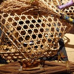 さ行 - 八寸は籠と新米の飾りで秋