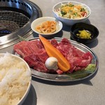 焼肉 ふくざき - 極旨カルビ焼肉ランチ