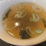 Resutoran Shuuka - 麻婆豆腐ご飯 800円(税別)の、スープ
