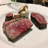 La Brianza - サカエヤ 近江牛のハラミ サーロイン エンピツ、粒マスタードとパプリカのソース
