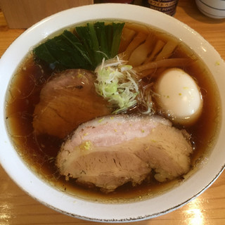 中華そば トランポリン - 料理写真:中華そば（820円）＋味玉（130円）＋大盛（130円）