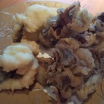 石塀小路豆ちゃ - 鱧と舞茸の天ぷら