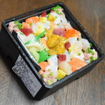 ちらし鮨 関山 - 海鮮彩りちらし（１，２７５円）２０１９年９月