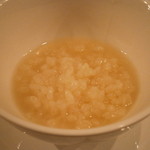 レンゲ - 24年2月　美味粥　自家製のXO醤で　取分け