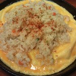 みどり食堂 - 料理写真:エビピラフ単品です、鉄皿に敷かれた卵とマッチして、うまーい!