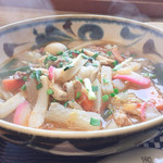 ふる里うどん  - しっぽく豚キムチうどん
      キレイすぎる